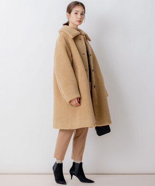 組曲 BOREROリブドルマン ニット ネイビー系