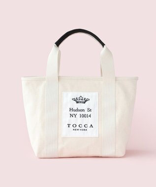TOCCA 【WEB＆一部店舗限定】TOCCA AVENUE CANVASTOTE キャンバス トートバッグ アイボリー系