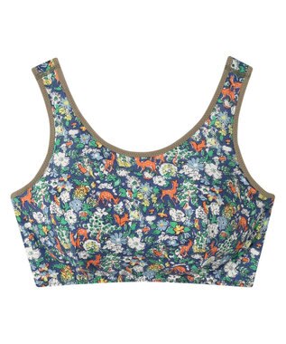 une nana cool MADEWITHLIBERTYFABRICナイトアップブラ ダークインディゴブルー