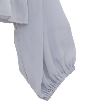 earth music&ecology ＳＥＴ２点シアーシャーリングブラウス＋インナー Blue