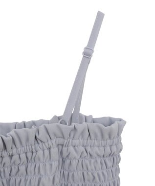 earth music&ecology ＳＥＴ２点シアーシャーリングブラウス＋インナー Blue