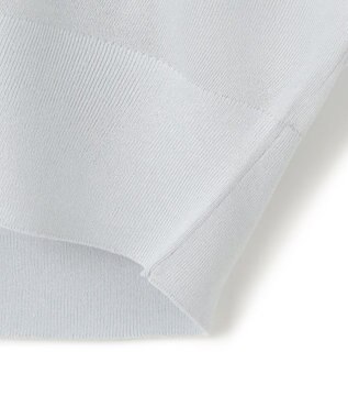 23区 L 【洗える】シャイニーシアー ドルマンスリーブ カーディガン スカイブルー系