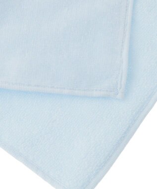 Maison de FLEUR シェル刺繍タオルハンカチ Light Blue