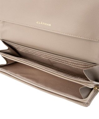 CLATHAS リラン かぶせ長財布 ベージュ