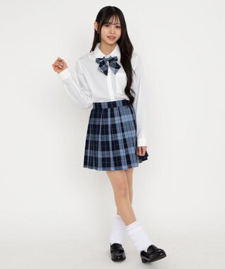 WEGO 【SCHOOLITEM】スクールシャツL／S ホワイト