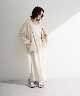 Green Parks 機能付テレコリブタンクトップ Off White