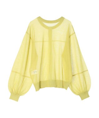 AMERICAN HOLIC 接触冷感２ＷＡＹシアーニットカーディガン Yellow