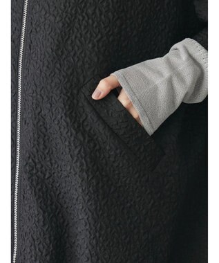 Green Parks AnriettMusee フロントジップジャガードブルゾン Black