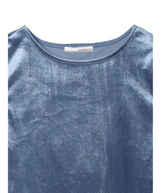 Green Parks ・ＥＬＥＮＣＡＲＥ　ＤＵＥ　ベロアクルーロングＴＥＥ Blue