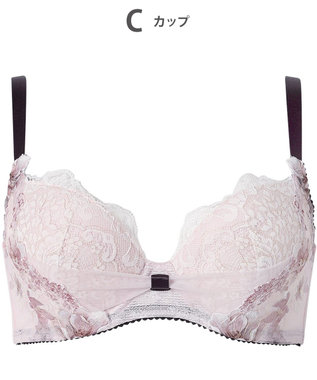 WACOAL ブラジャー 【リボンブラ 脇すっきり】 脇高設計 着やせシルエット 動いても谷間キープ Gカップまで対応 大きいサイズ レディース BXB443 /ワコール