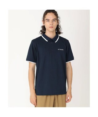 Columbia コーブ ドーム ビュート ソリッド ピケ ポロ Collegiate Navy