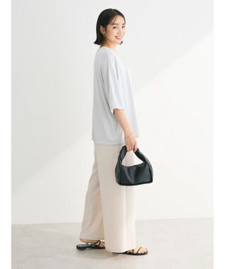 Green Parks よくばり　半袖カットドルマンカーディガン Light Gray