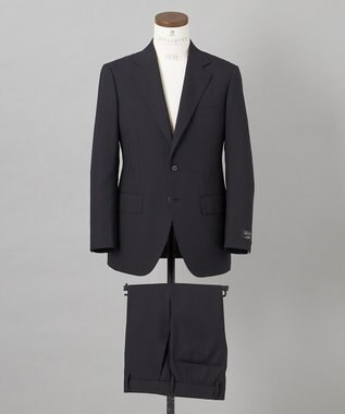 GOTAIRIKU オールシーズン対応【御幸毛織】WOOL×SOLOTEX ストレッチスーツ（ブラックストライプ）