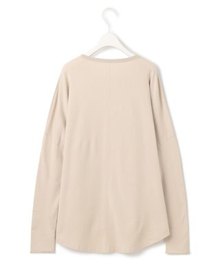 ICB 【洗える】ヴィスコースワイド プルオーバー トープ系