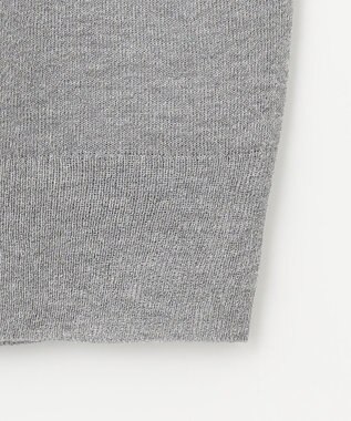 自由区 S 【アンサンブル対応・洗える】ラメシアー カーディガン シルバー×グレー