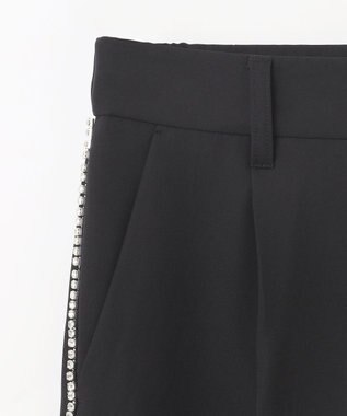 GRACE CONTINENTAL ラインストーンパンツ ブラック