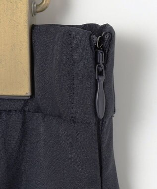 ANY SIS L 【洗える】シャイニータック スカート ネイビー