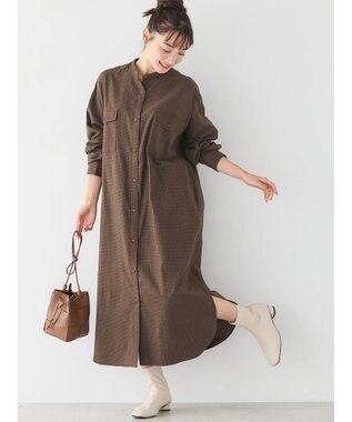 AMERICAN HOLIC ＳＥＴ　シャツワンピース＋ニットベスト Black