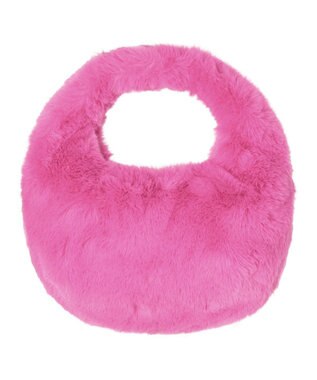 MOONBAT Faviora Faux Fur フェイクファー ワンハンドルバッグ ／ファーバッグ ローズピンク
