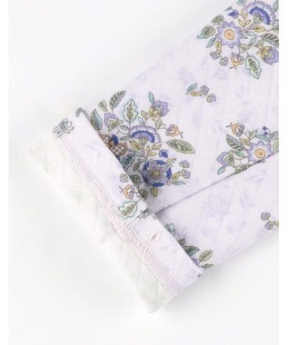 WACOAL ワコール_リラックス＆スリープ パジャマ 長袖 長ズボン 綿100％(表側・肌側) キルトニット素材 ハドンホール 上下セット 前開き ミントン NDW416 /ワコール パープル