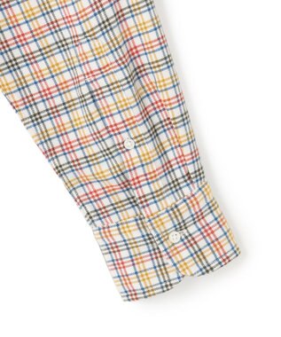 J.PRESS MEN テンセルミックスコットンネルシャツ / B.D. ホワイト系3