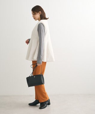 Green Parks ・ＥＬＥＮＣＡＲＥ　ＤＵＥペプラムフェイクファーベス Ivory