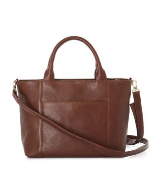 IBIZA カンビアール　牛革　2WAYバッグ 濃茶