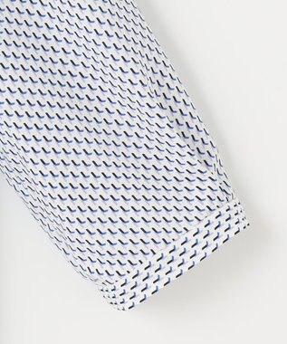 J.PRESS LADIES L 幾何プリント カットソー ブルー系5