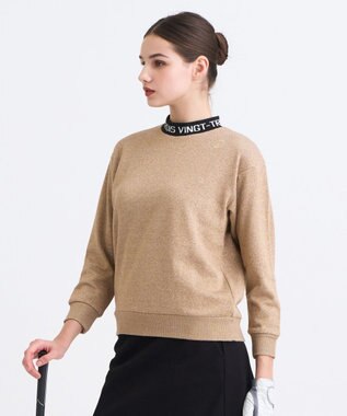 WOMEN】ライトダンボールモックネック 吸水速乾 UVカット シワに