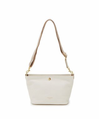 TOPKAPI 【TREASURE TOPKAPI】ソフトシュリンク テープ コンビ レザー ミニショルダーバッグ ホワイト