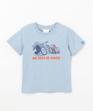 SHARE PARK MENS 【KIDS】UVカット アートコラボTシャツ〈BEAR〉 サックスブルー