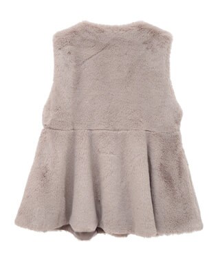 Green Parks ・ＥＬＥＮＣＡＲＥ　ＤＵＥペプラムフェイクファーベス Mocha