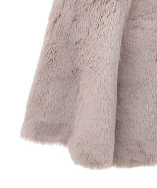 Green Parks ・ＥＬＥＮＣＡＲＥ　ＤＵＥペプラムフェイクファーベス Mocha