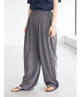 CRAFT STANDARD BOUTIQUE サイド配色パイピングパンツ Gray