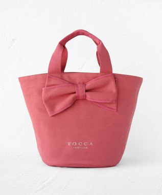TOCCA RIBBON KNOT CANVASTOTE キャンバストート ピンク系