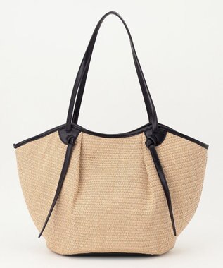 23区 【CLASSY.6月号掲載】雑材ミドル トートバッグ ブラックミックス