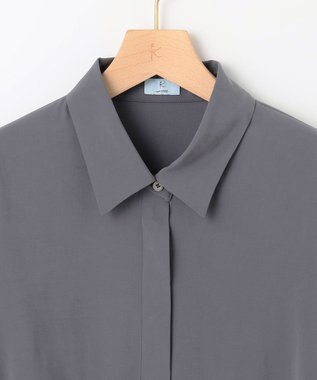 組曲 バウンディングシャーティングカシュクール ブラウス グレー系