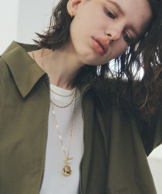 YECCA VECCA 【2本SET】ステンレス2連ネックレス Gold