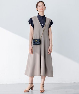 組曲 【大人気シリーズ】ギャザーライトデシン ブラウス ブラック系