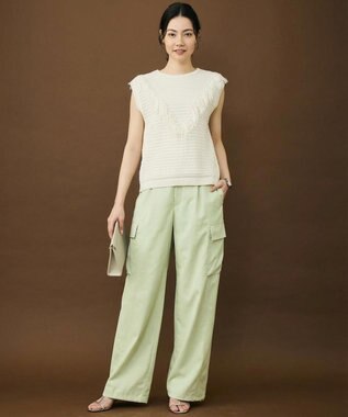 自由区 【SHIHOさん着用】ハイカウントカーゴ パンツ ピスタチオ