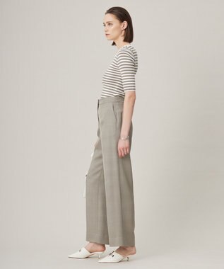 ICB 【洗える】4×2リブ プルオーバー カーキボーダー系