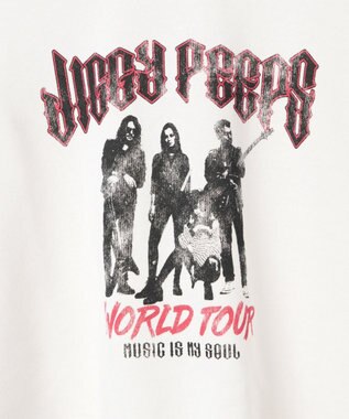 WEGO ヴィンテージライクショートスウェット オフホワイト