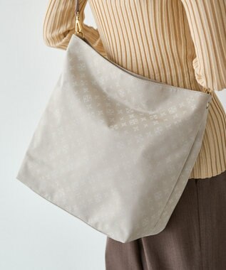 russet ナイロンジャガード2WAYショルダーバッグ(CE-1622) Ecru