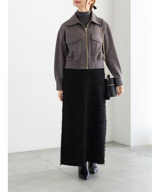 Te chichi スウェードジップブルゾン モカ