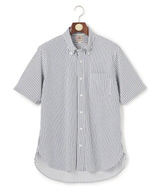 J.PRESS MEN 【吸水速乾 / 抗菌防臭 / 遮熱 / 防シワ】【J.PRESS OXFORD JERSEY】カノコインレイ半袖 シャツ / B.D. ネイビー系1