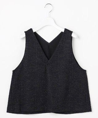 J.PRESS LADIES 【WEB限定】ラメツイード ビスチェ 【WEB限定】ネイビー系