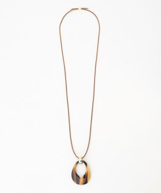 自由区 リバーシブルオーバル ネックレス ネイビーブルー