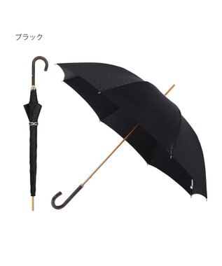 MOONBAT FURLA 長傘 モノグラムジャガード UV 日本製 ブラック