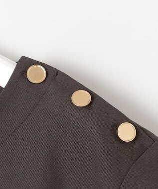 自由区 L 【洗える】ツイストプレインジャージーサイドプリーツ カットソー グレー系