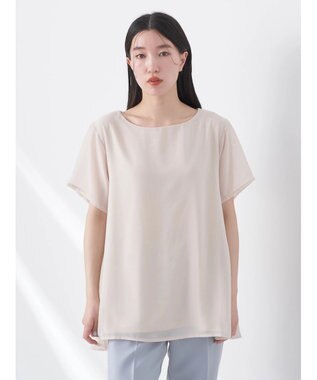 earth music&ecology シアードッキングＡラインチュニック Ivory